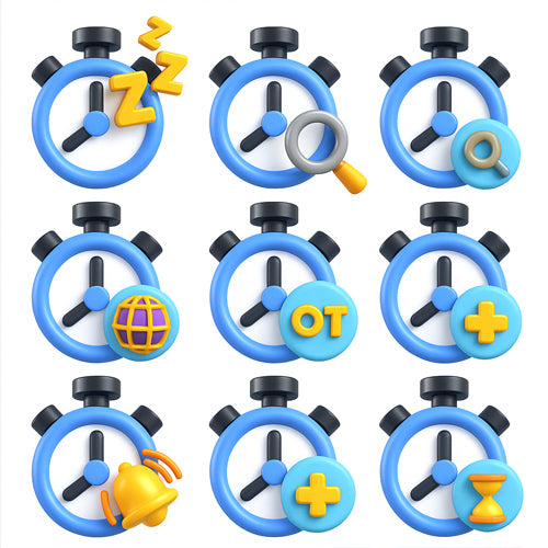 3D Time Management (60 Items)