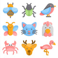 3D Animal Icons (61 Items)